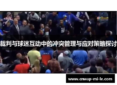 裁判与球迷互动中的冲突管理与应对策略探讨